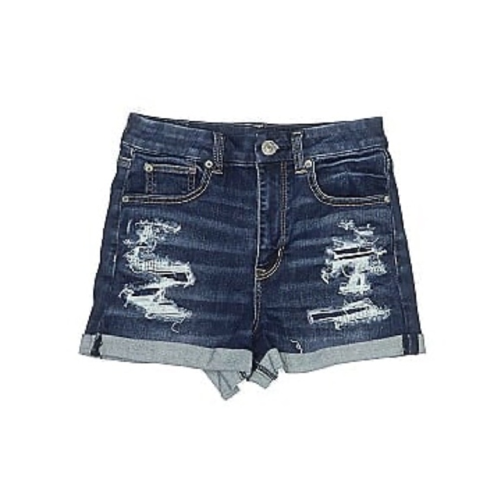 American Eagle highrise super stretch jean shorts